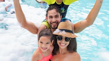 2 outdoor pools, open 7:00 AM to 7:00 PM, pool umbrellas, sun loungers