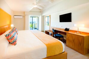 Premium bedding, in-room safe, desk, iron/ironing board - Coral Costa Caribe Beach Resort - All Inclusive (Guayacanes)
