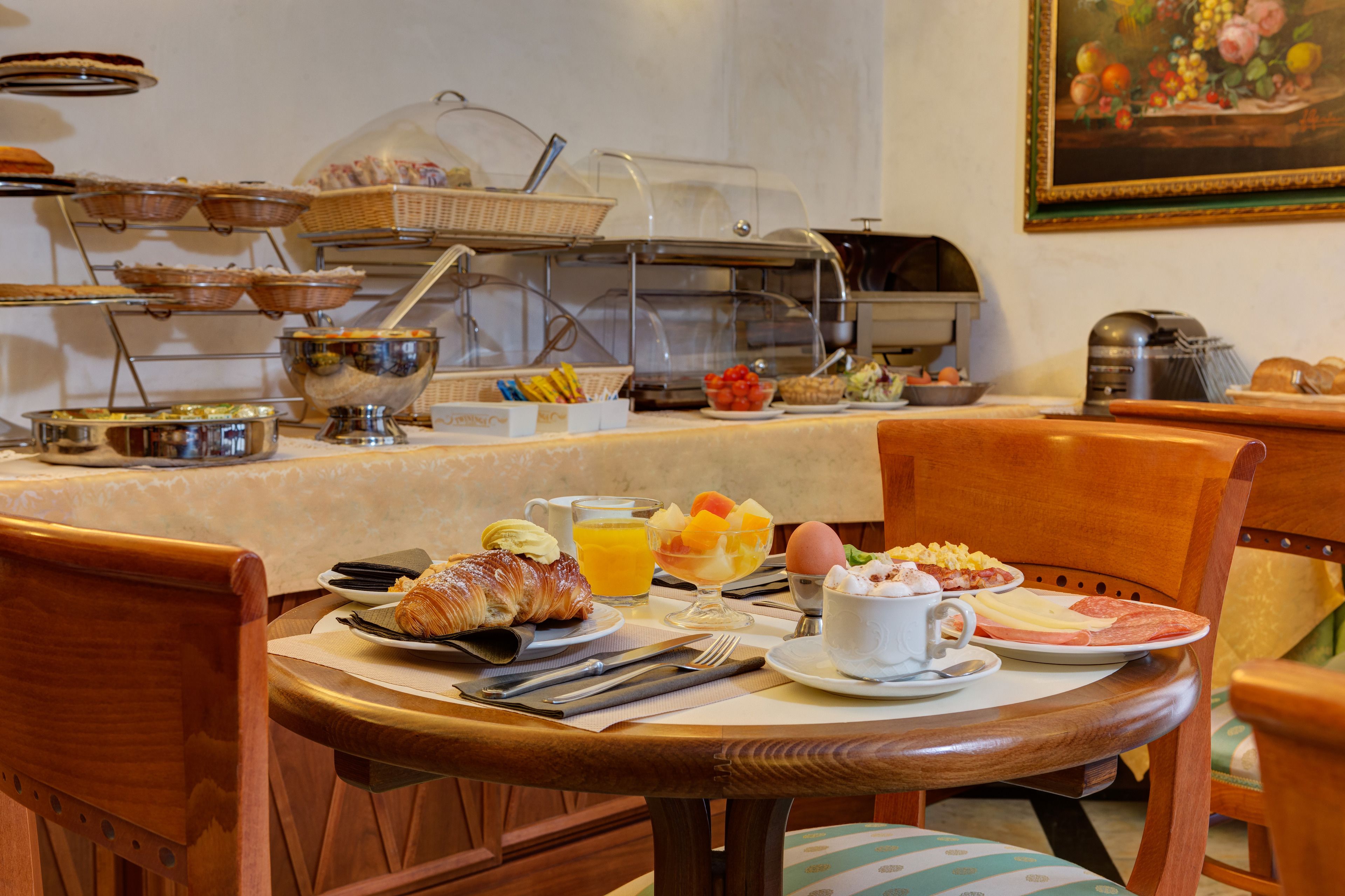 daily buffet breakfast (eur 12 per person)