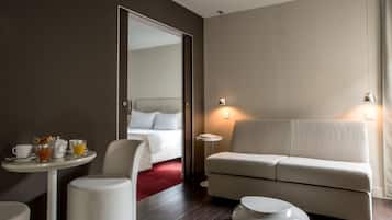Premium bedding, in-room safe, soundproofing, iron/ironing board