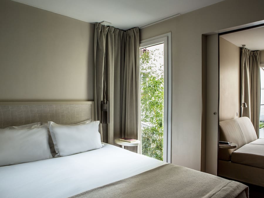 Premium bedding, in-room safe, soundproofing, iron/ironing board