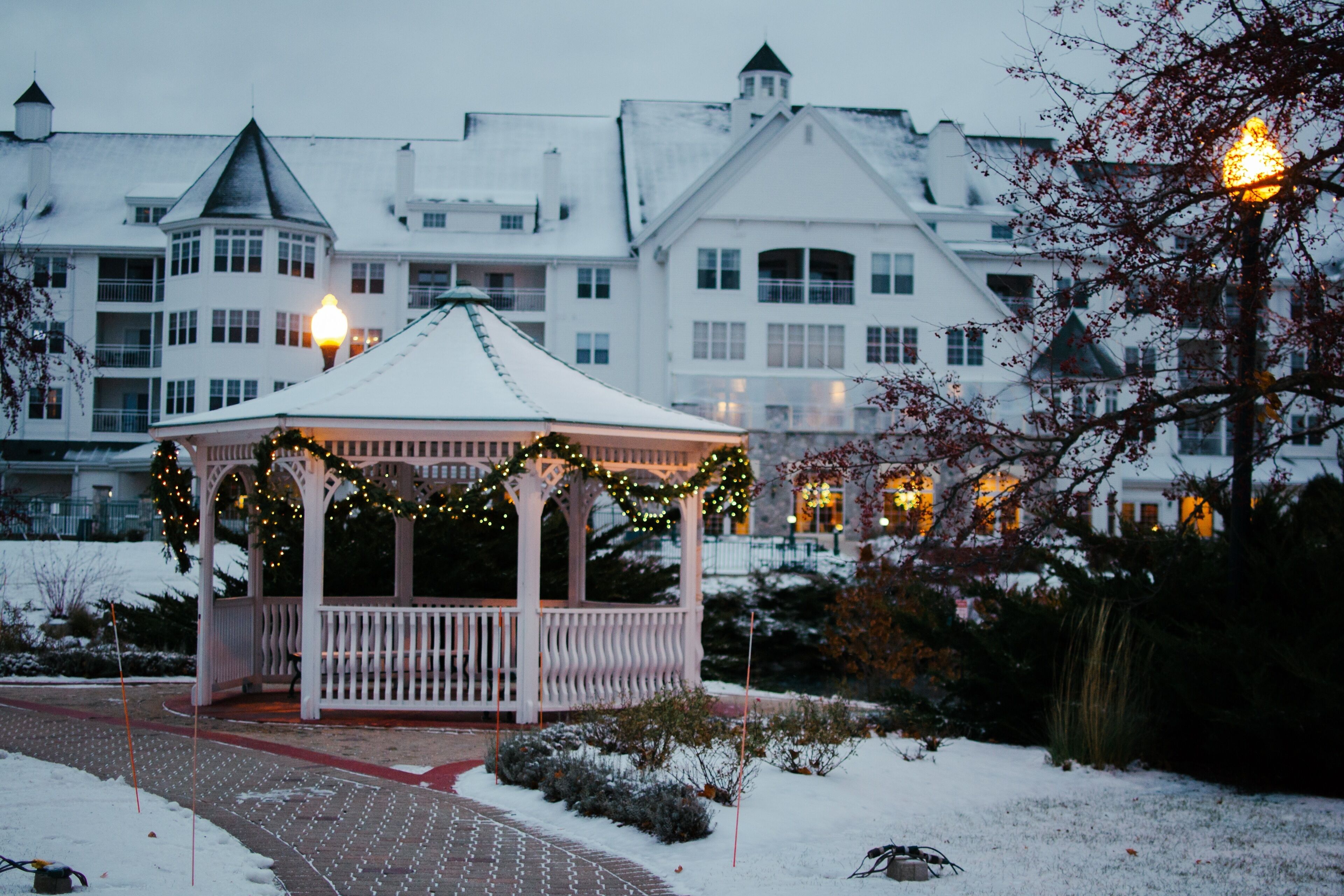 Front of property – evening/night