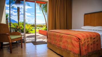 Garden Room | Premium bedding, desk, blackout curtains, iron/ironing board