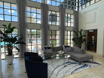 Sitting area in hotel lobby at Star Island Resort and Club