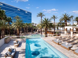 Seasonal outdoor pool, open 9:00 AM to 6:00 PM, cabanas (surcharge)