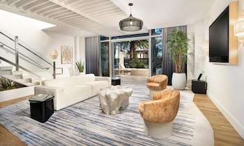 55-inch LCD TV with cable channels, TV, Netflix at Virgin Hotel Las Vegas, Curio Collection by Hilton