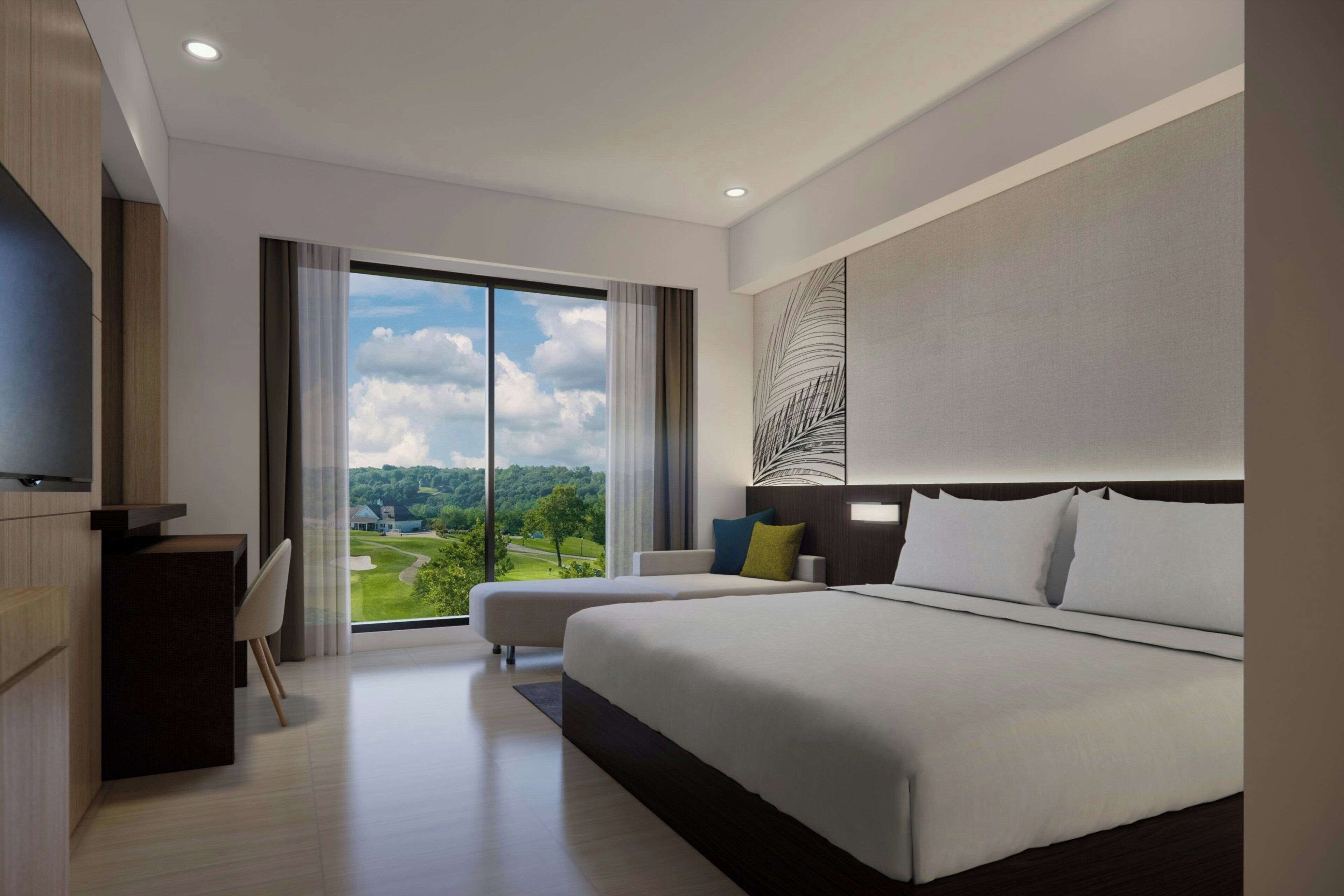 Room, 1 Katil Raja (King), Garden View | 1 bilik tidur, bar mini, peti besi dalam bilik, meja 