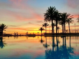 Indoor pool, 2 outdoor pools, pool umbrellas