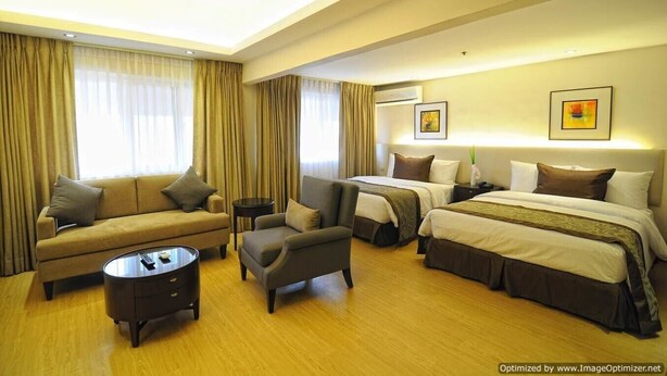 Premier Suite, 2 Queen Beds, Non Smoking | In-room safe, desk, blackout drapes, iron/ironing board (on request) - Imperial Palace Suites (Quezon City)