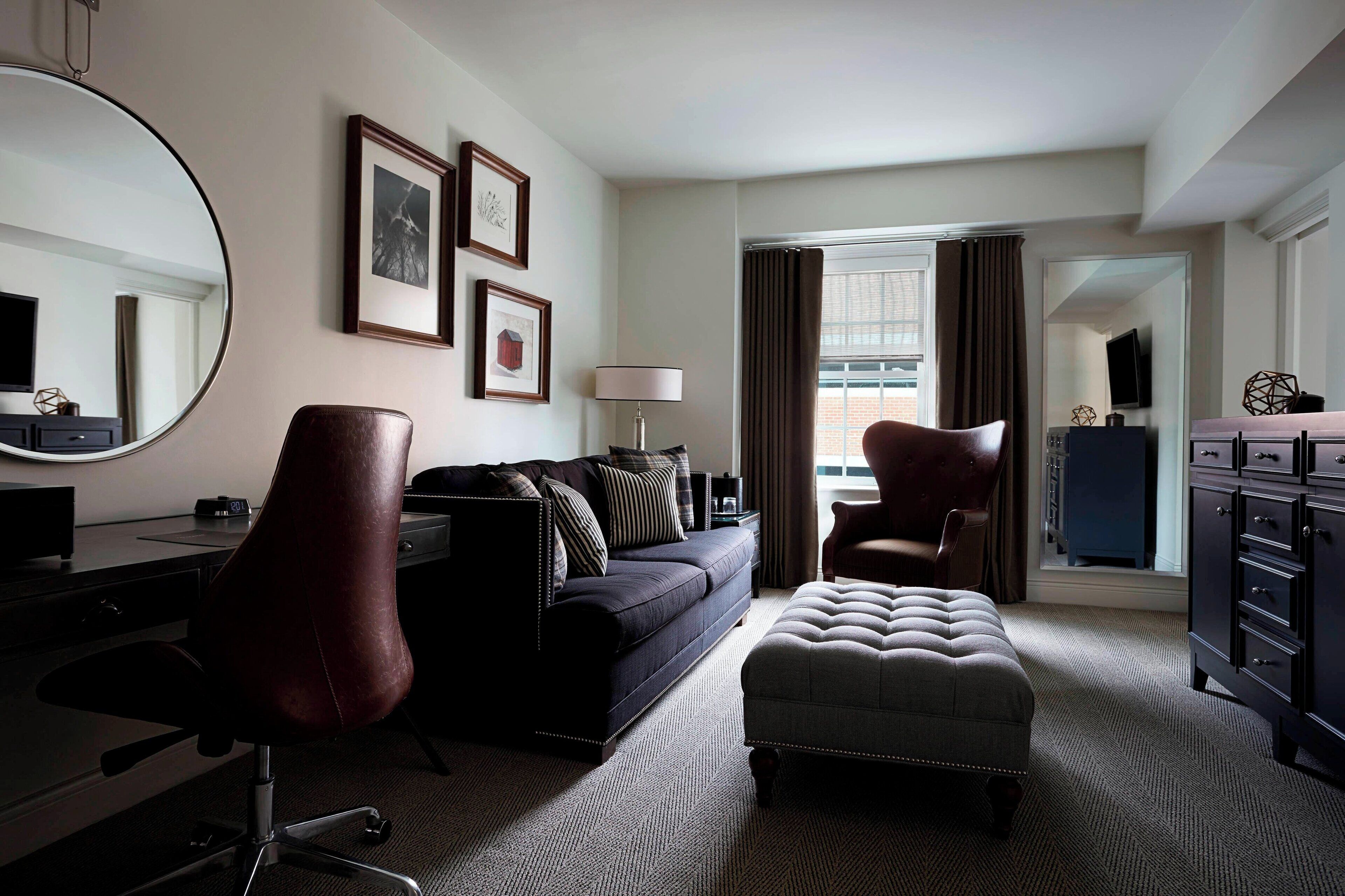 studio suite, 1 king bed with sofa bed, non smoking | living area | 37-inch flat-screen tv with satellite channels, tv