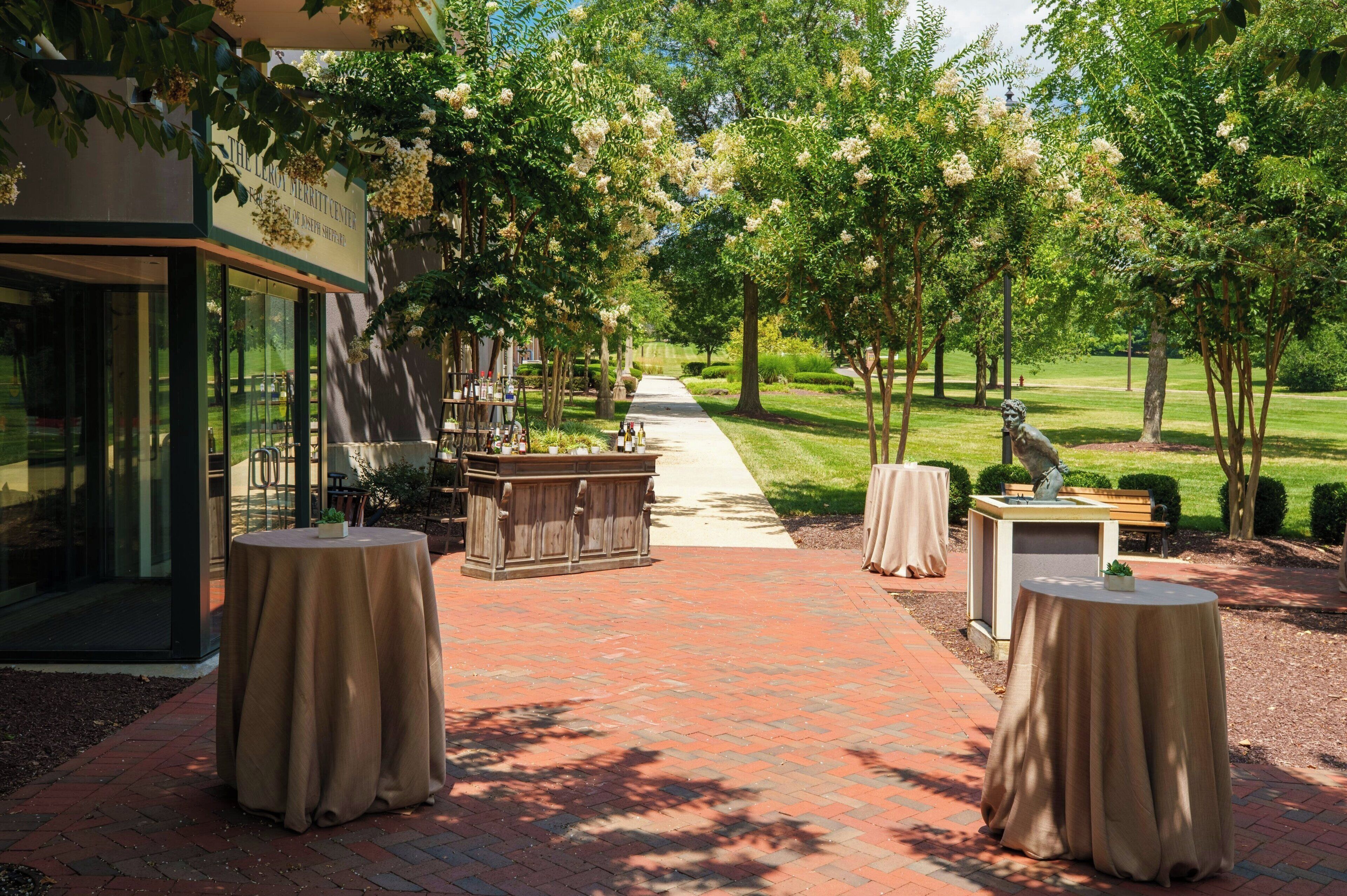 outdoor wedding area