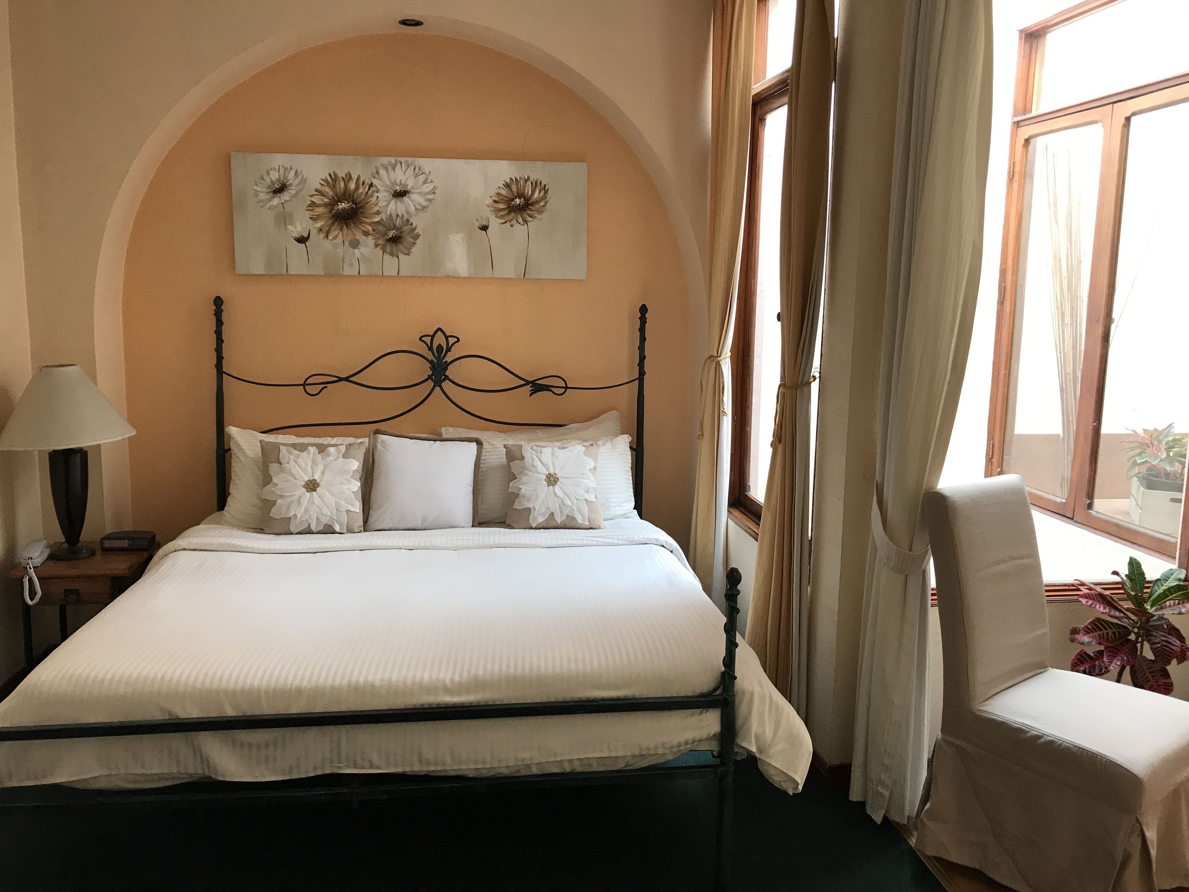 master suite with a/c and jacuzzi | down duvets, in-room safe, individually decorated