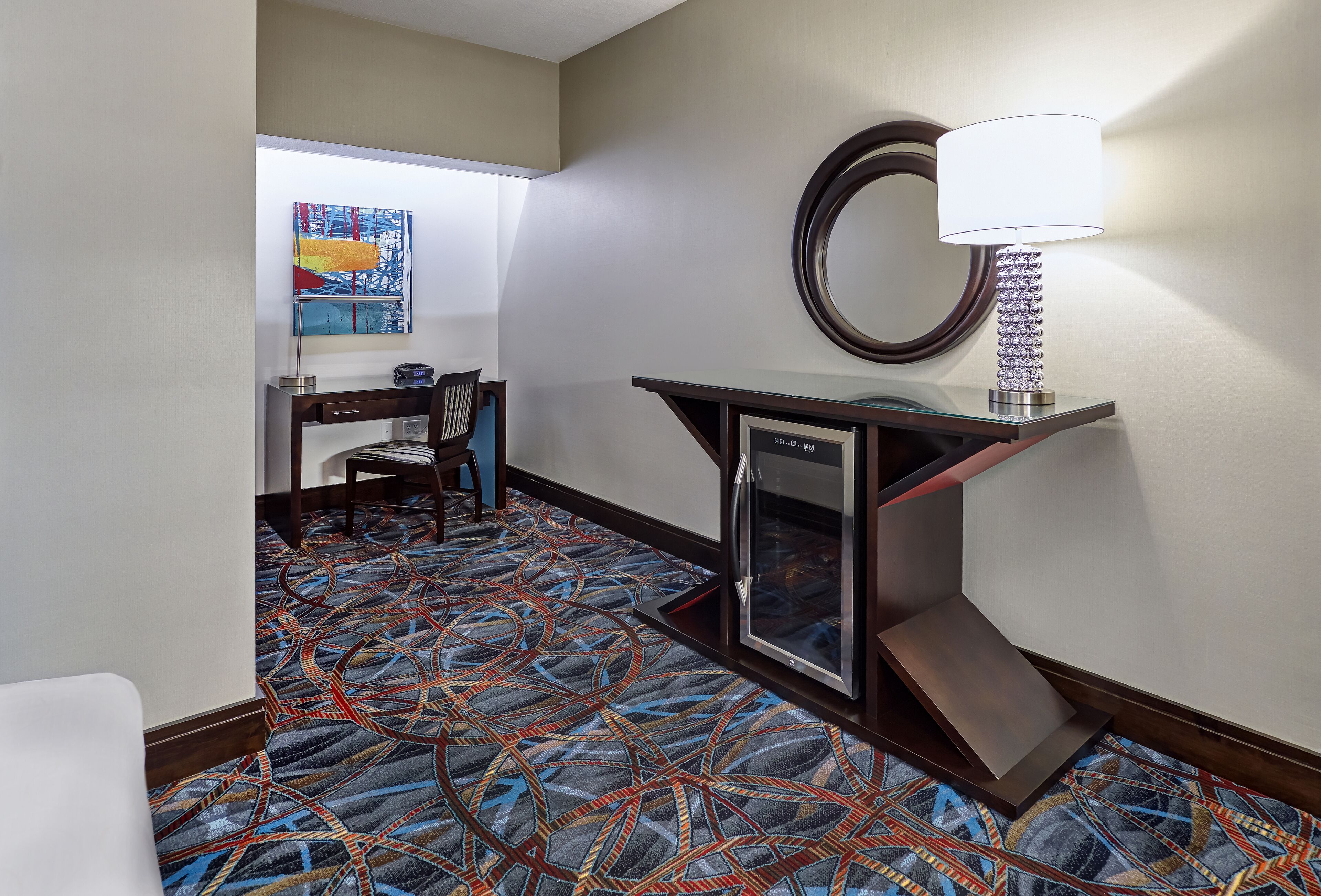 premium bedding, in-room safe, desk, laptop workspace