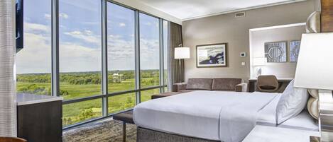 Suíte, 1 cama King | 1 quarto, roupas de cama premium, cofres nos quartos, escrivaninha