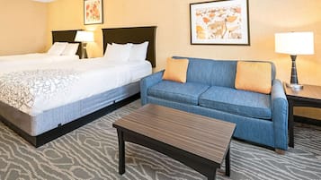 Premium bedding, pillow-top beds, desk, iron/ironing board