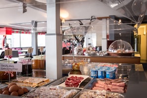 Daily buffet breakfast (EUR 12 per person)