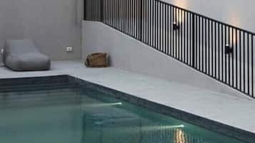 Indoor pool, outdoor pool
