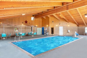 Indoor pool, a heated pool