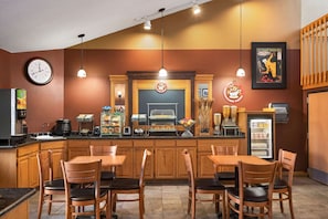 Free daily buffet breakfast