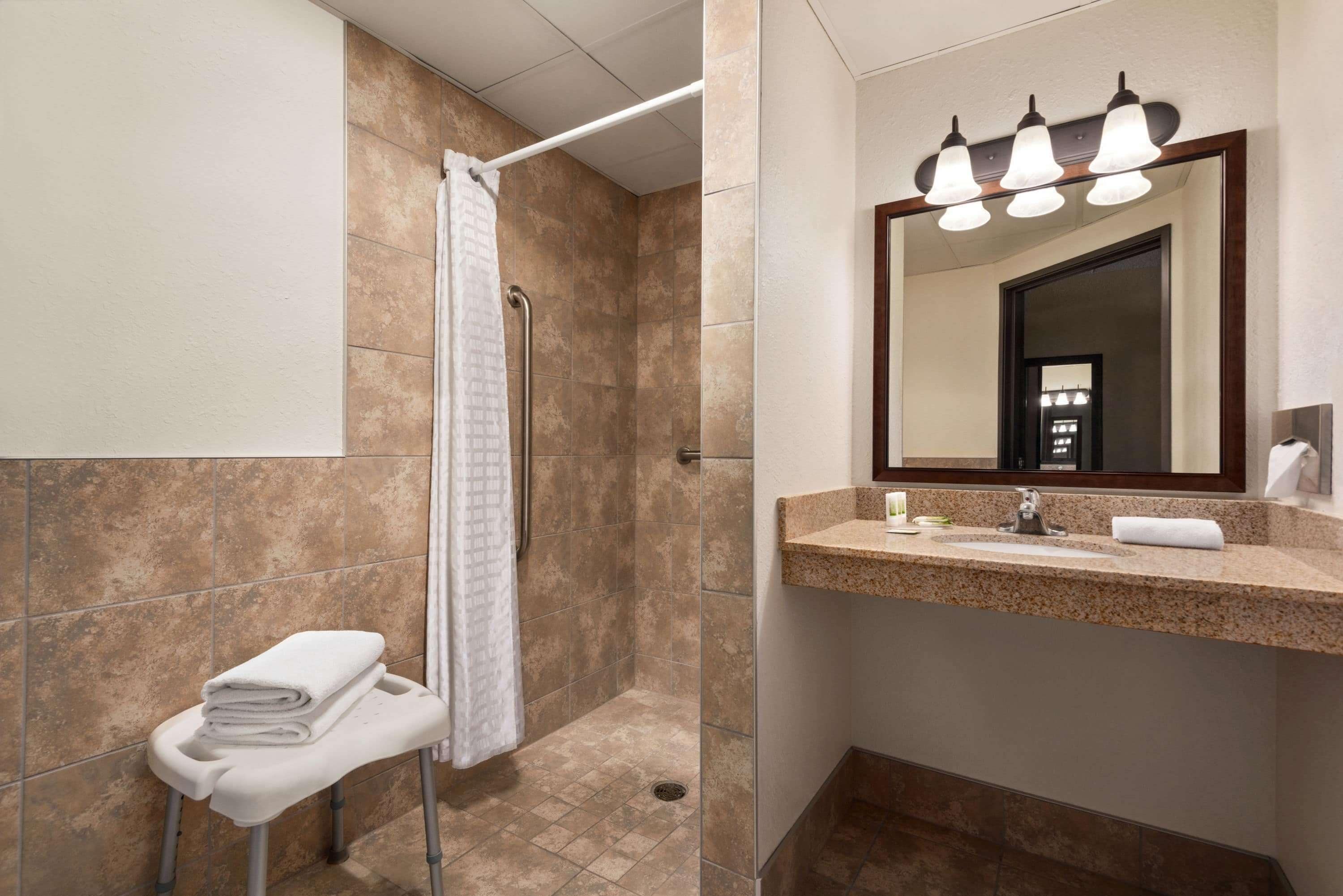 free toiletries, hair dryer, towels