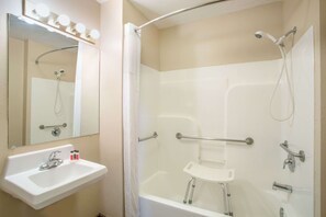 Hair dryer, towels