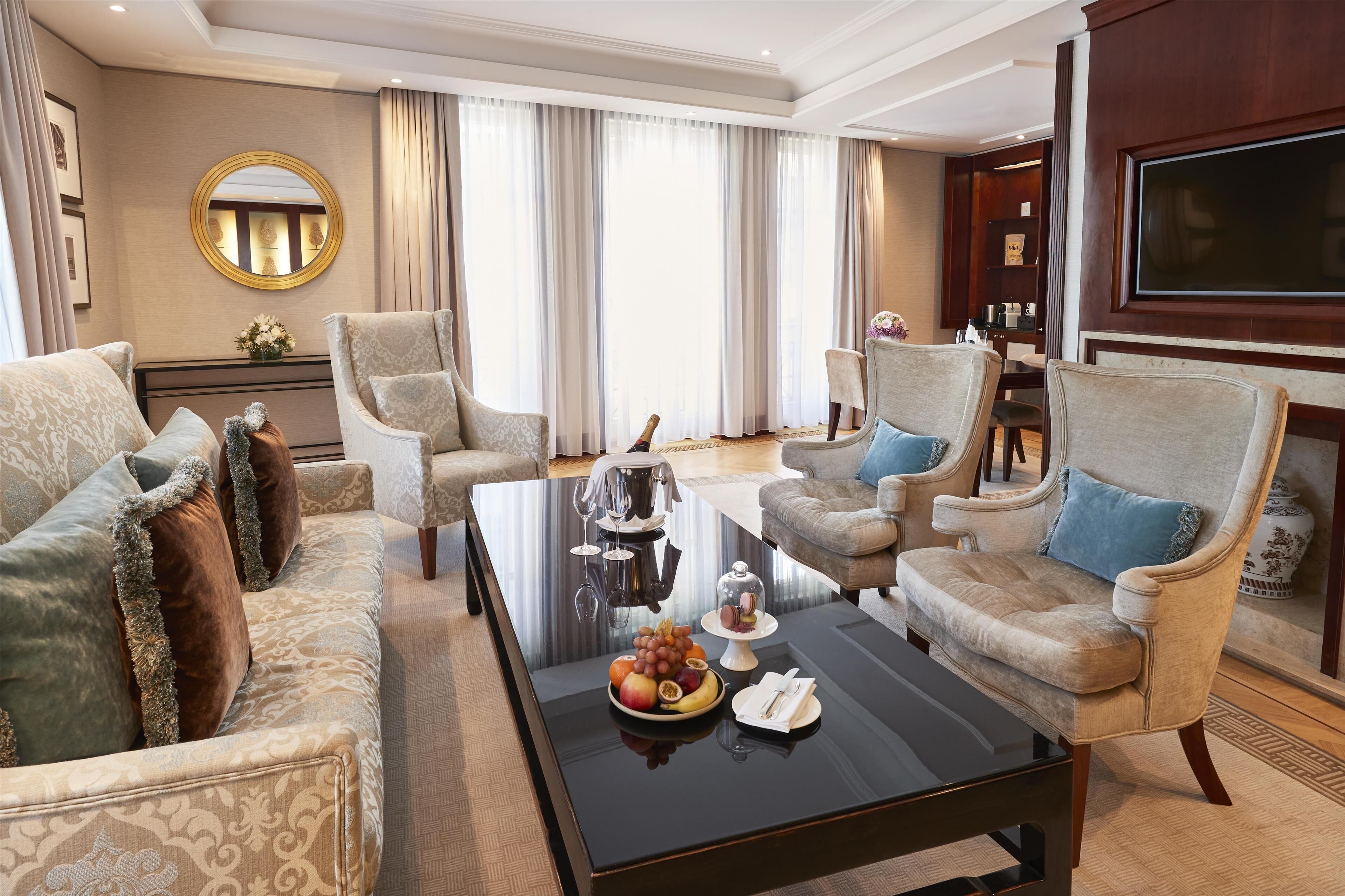 Linden Suite | Premium-sengetøj, minibar, pengeskab på værelset, individuelt design