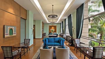 Lobby lounge, pool views, open daily