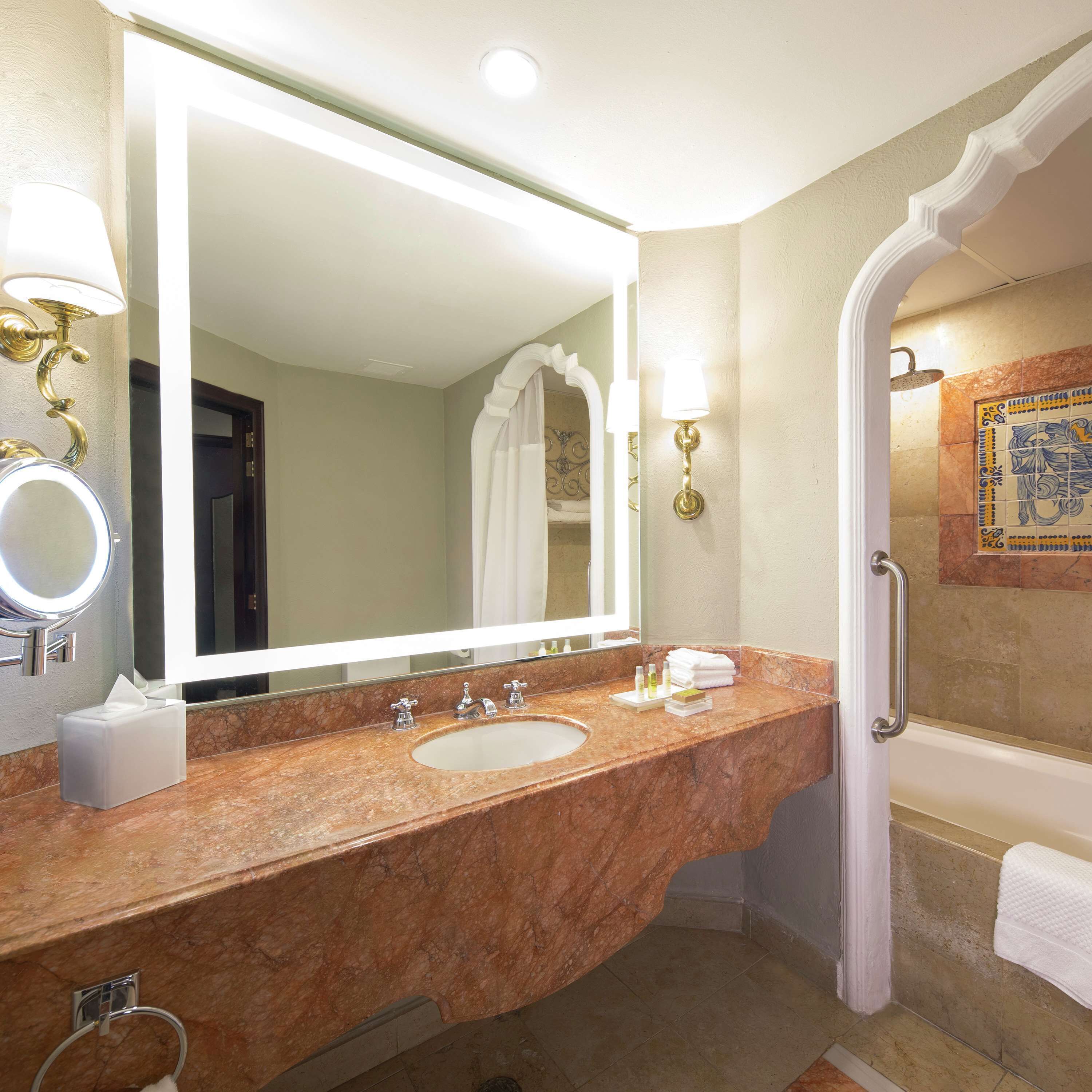 hair dryer, bathrobes, towels, soap