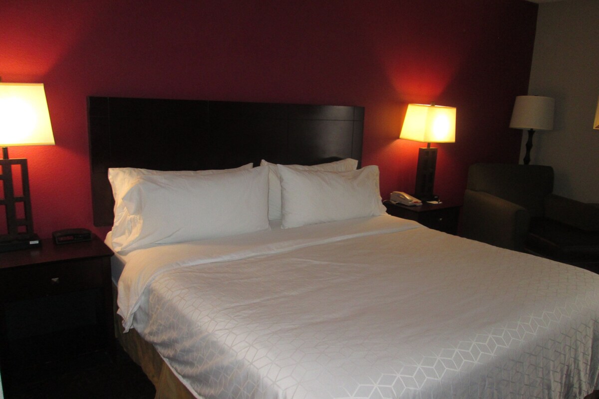 Deluxe Room, 1 King Bed, Non Smoking | In-room safe, desk, blackout drapes, soundproofing