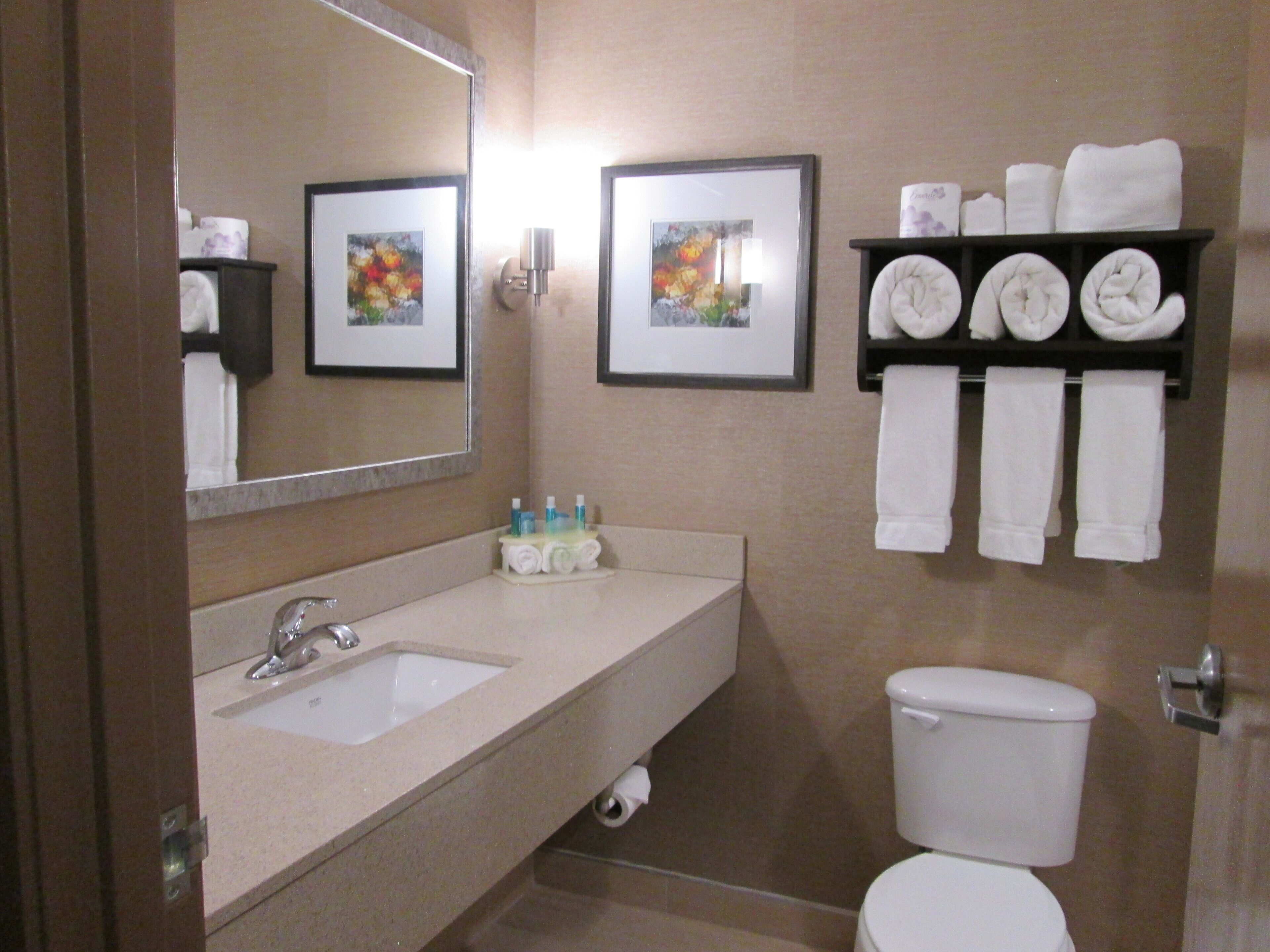Deluxe Room, 1 King Bed, Non Smoking | Bathroom | Free toiletries, hair dryer, towels