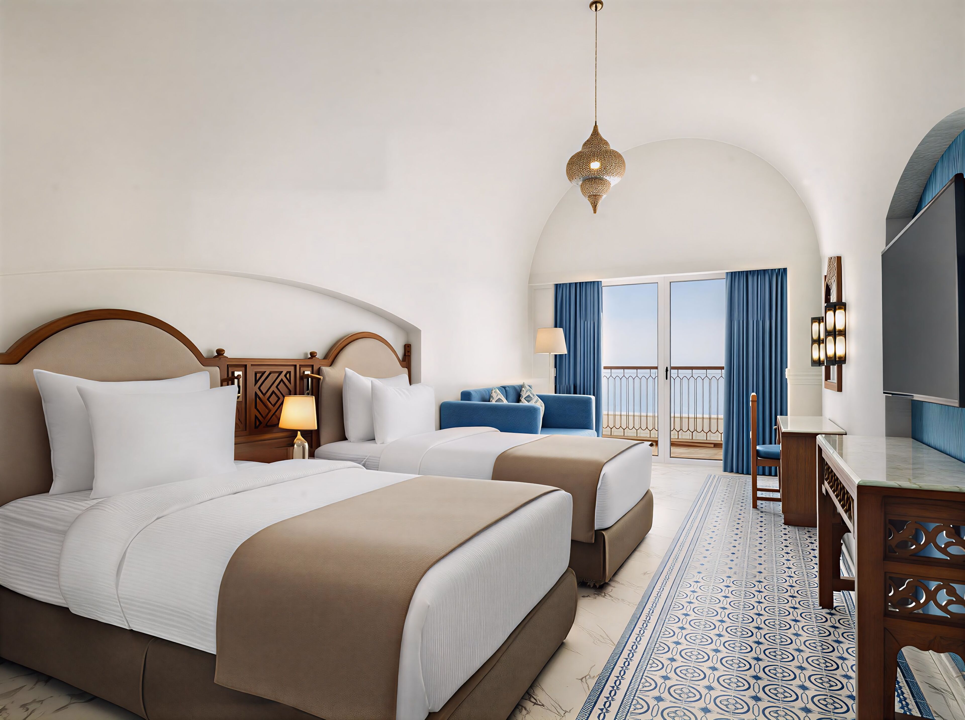 Tomannsrom – comfort, 2 enkeltsenger | Sengetøy av topp kvalitet, minibar, safe på rommet og blendingsgardiner