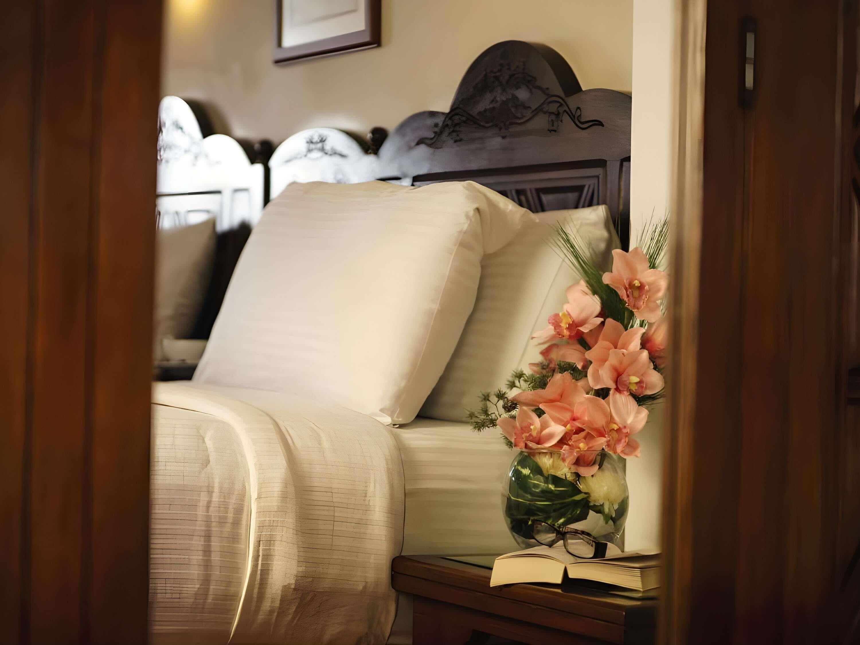 Ropa de cama de alta calidad y minibar 