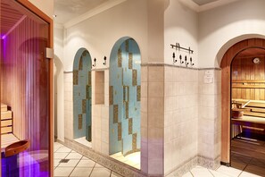 Couples treatment room(s), sauna, hot tub, steam room, body treatments