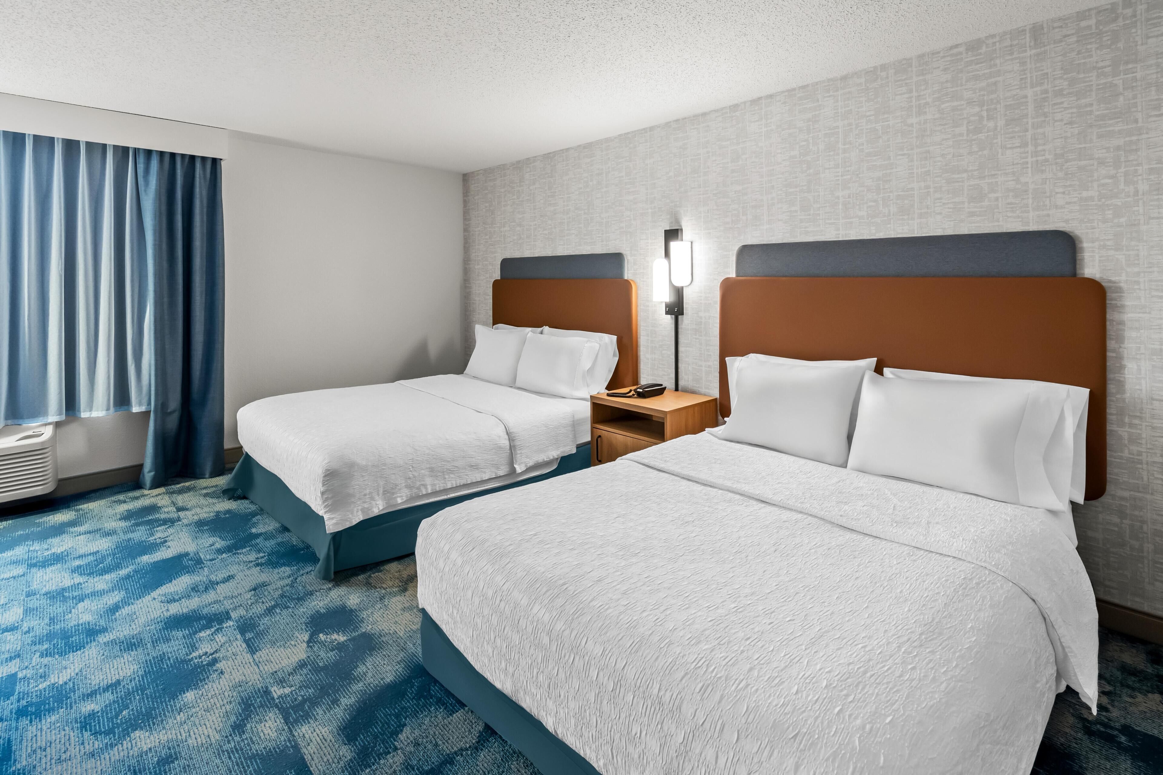 Room, 2 Queen Beds, Accessible, Bathtub | Desk, blackout drapes, iron/ironing board, free cribs/infant beds