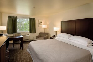Business Room, 1 King Bed | Premium bedding, soundproofing, iron/ironing board, cots/infant beds - Hilltop Inn by Riversage (Billings)