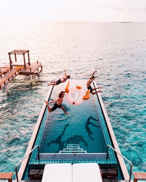 Deluxe InOcean Pool Villa- One time Private Starlit Rooftop Dining for 5-nights, Mar 13-Jun 30, 2025 | 2 bedrooms, pillow-top beds, minibar, in-room safe