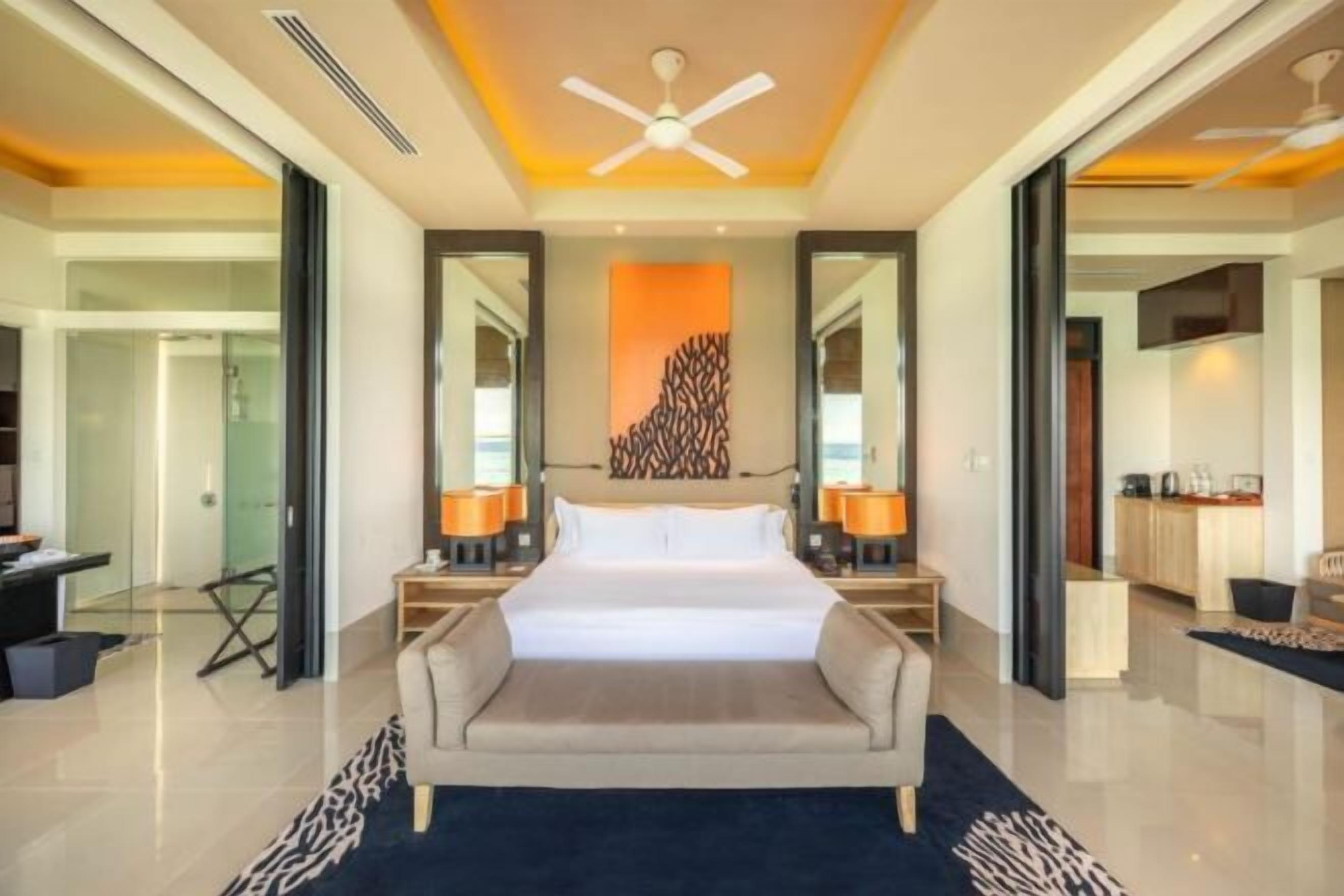 Pillowtop beds, minibar, in-room safe, individually decorated