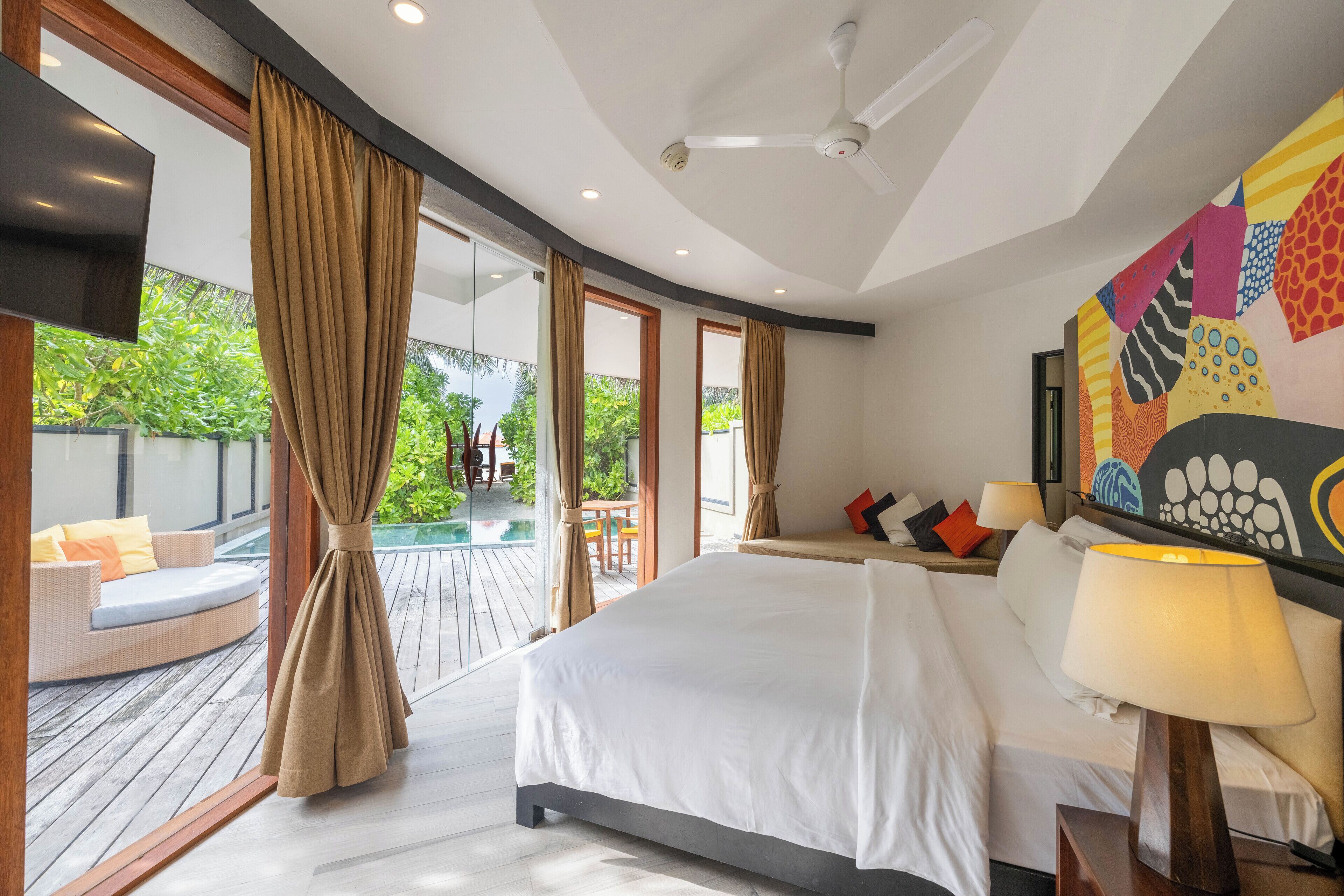 Beach Family Infinity Pool Villa | Pillow-top beds, minibar, in-room safe, individually decorated
