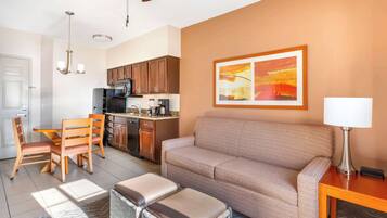 32-inch LCD TV with cable channels, TV, DVD player