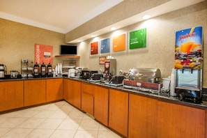 Free daily buffet breakfast