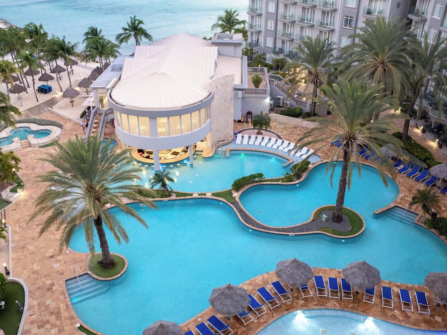 2 outdoor pools, pool umbrellas, sun loungers