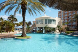 2 outdoor pools, pool umbrellas, sun loungers