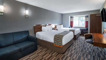 Studio Suite, 2 Queen Beds, Non Smoking | Desk, iron/ironing board, free cribs/infant beds, rollaway beds