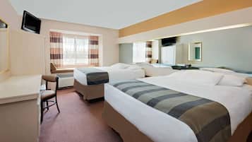 Desk, blackout curtains, free WiFi, bed sheets