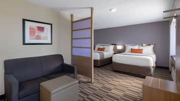 In-room safe, desk, iron/ironing board, free cribs/infant beds