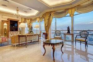 Presidential Suite, 1 King Bed, City View | Premium bedding, Select Comfort beds, minibar, in-room safe