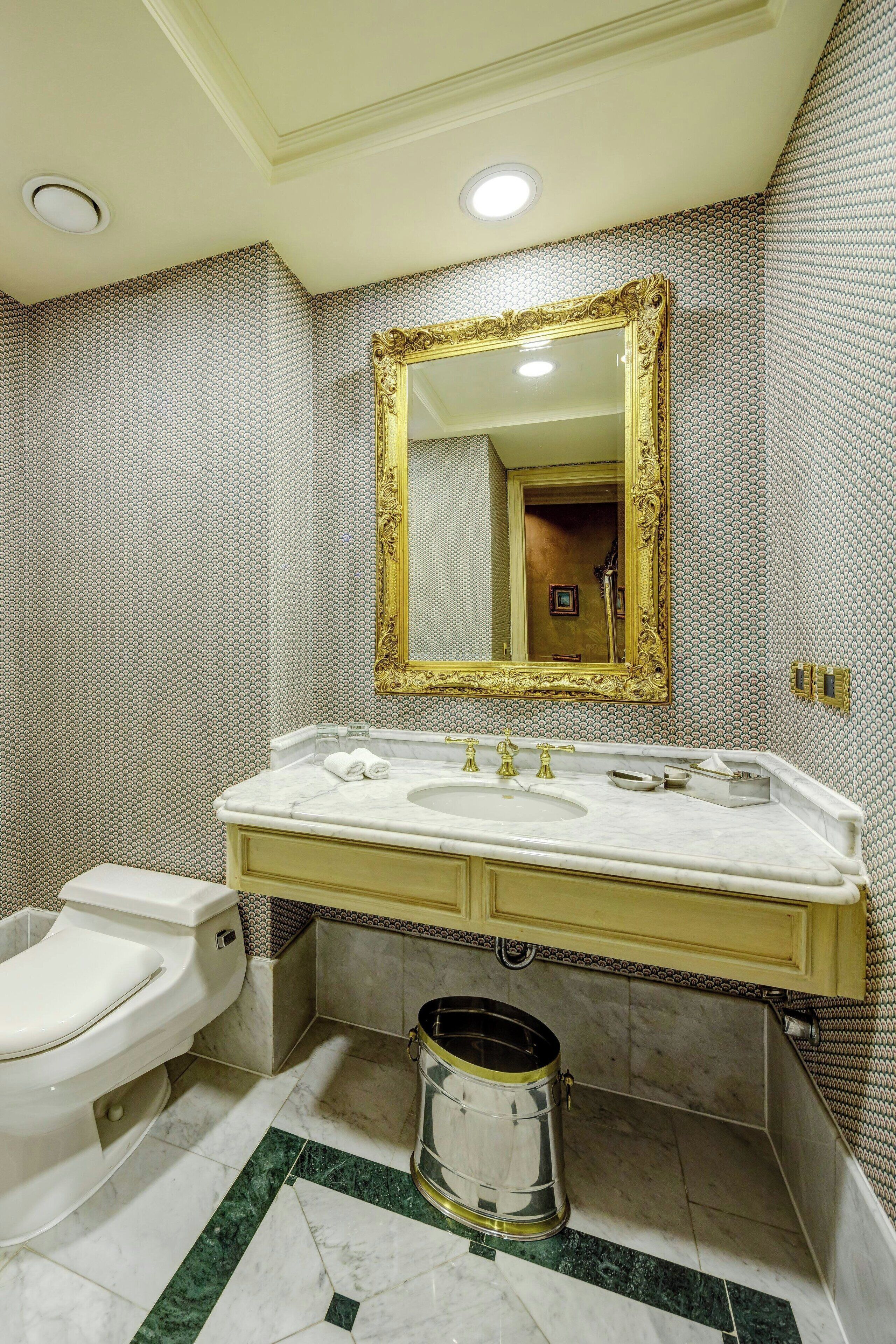 presidential suite, 1 king bed, city view | bathroom | free toiletries, hair dryer, bathrobes, towels