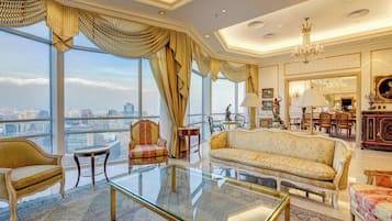 总统套房, 1 张特大床 | 1 多间卧室、高档床上用品、Select Comfort 床、迷你吧