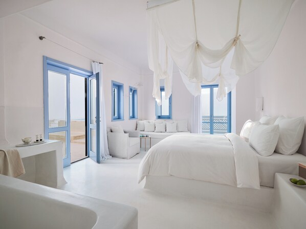 2 habitaciones, ropa de cama de alta calidad y minibar 