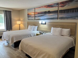 In-room safe, desk, laptop workspace, blackout curtains